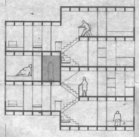 Figura 10 – Plano de Cotia: Tipologia B3 em corte