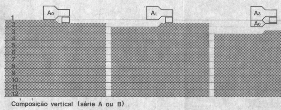 Figura 5 – Plano de Cotia: composição vertical (série A ou B)