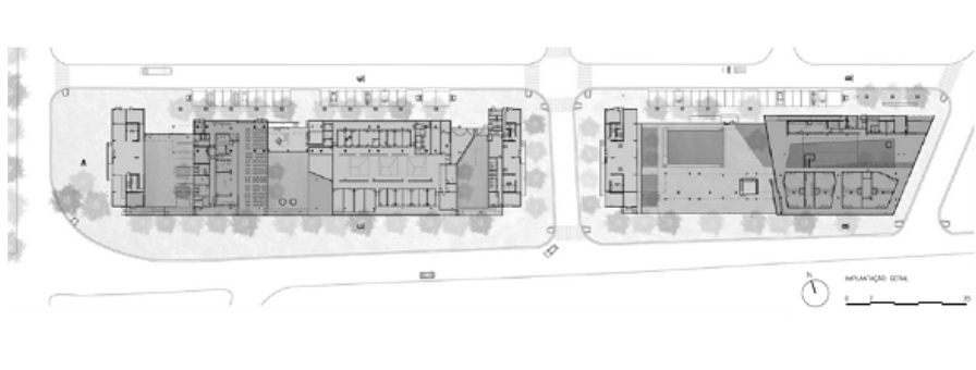 Fig. 10 Implantação do Conjunto Residencial Jardim Edith. Fonte: H+F Arquitetos | Intervenção dos autores.