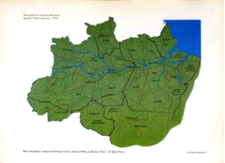 Fig. 2 Regiões amazônicas no território brasileiro, segundo proposta do geógrafo Azizi Ab’Saber Fonte: AB’SABER (1996)     